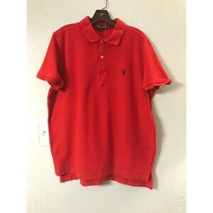 U.S. Polo Assn. Mens Shirt Size XL PoloPerformance Pique Red Collared Shirt Golf